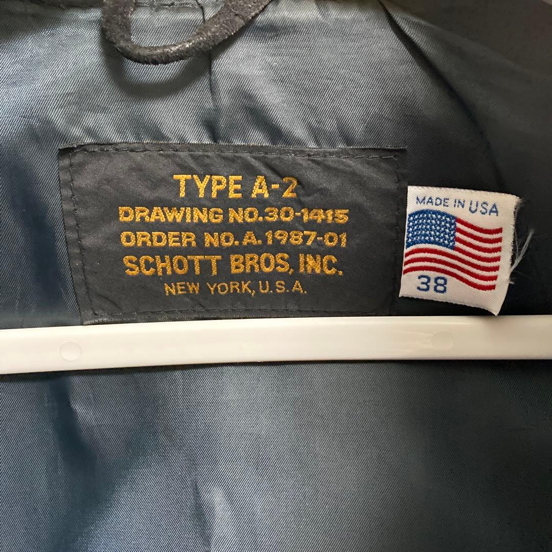 J*y様 USA製　SCHOTT TYPE A-2 レザージャケット