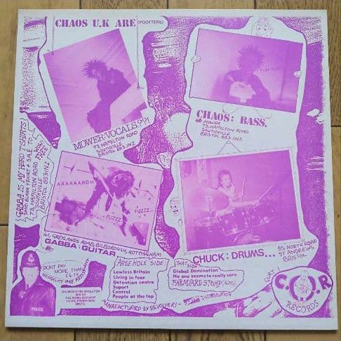 CHAOS U.K.「SHORT SHARP SHOCK」LP + VHS