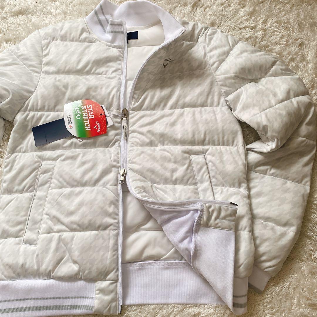 Callaway スターストレッチ千鳥プリント中綿ブルゾン レディース