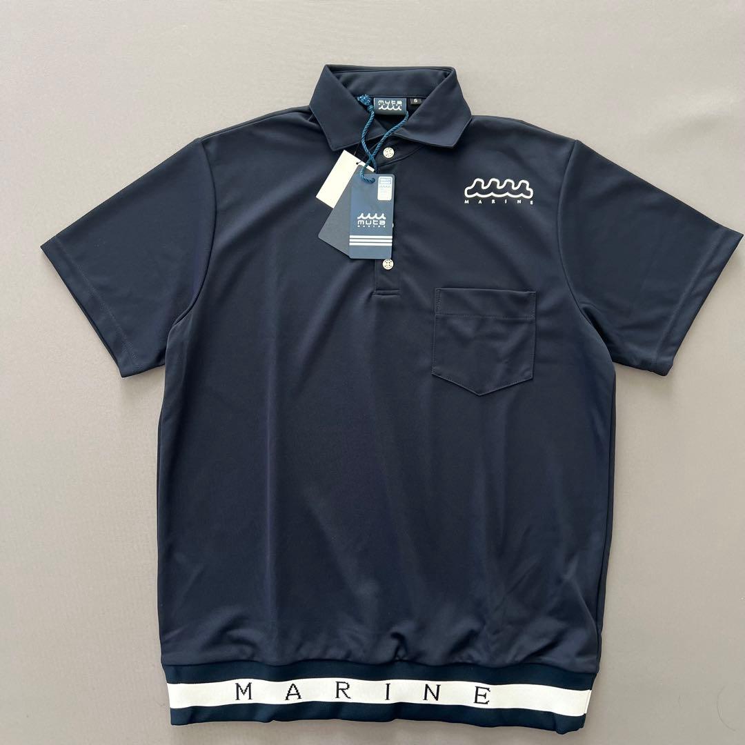 【新品】mutaMARINE ムータマリン　ヘムリブ　ポロシャツ　メンズ　ゴルフ