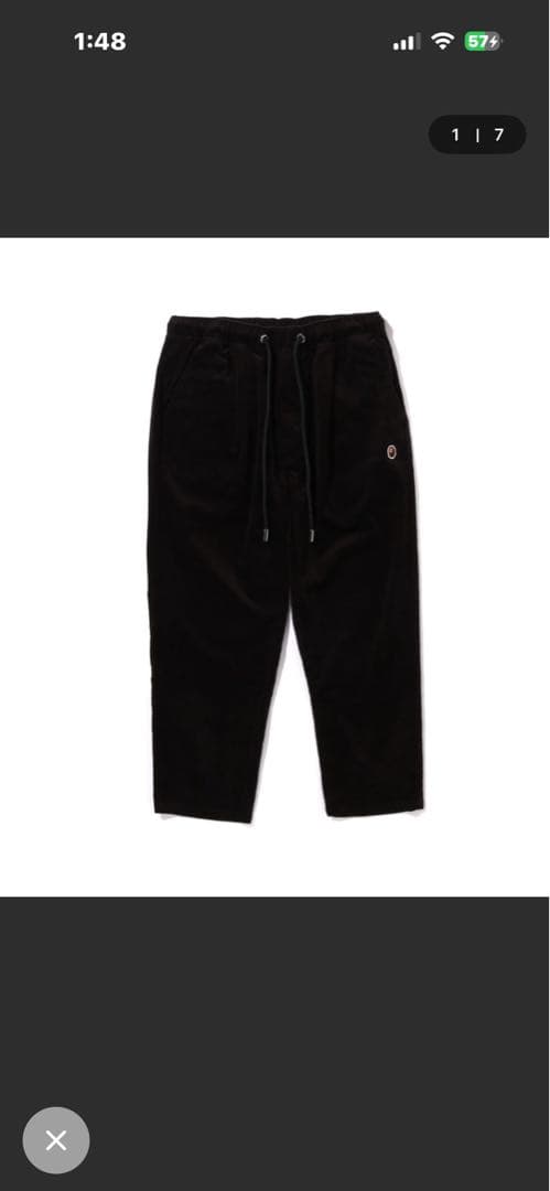 A BATHING APE コーデュロイパンツ