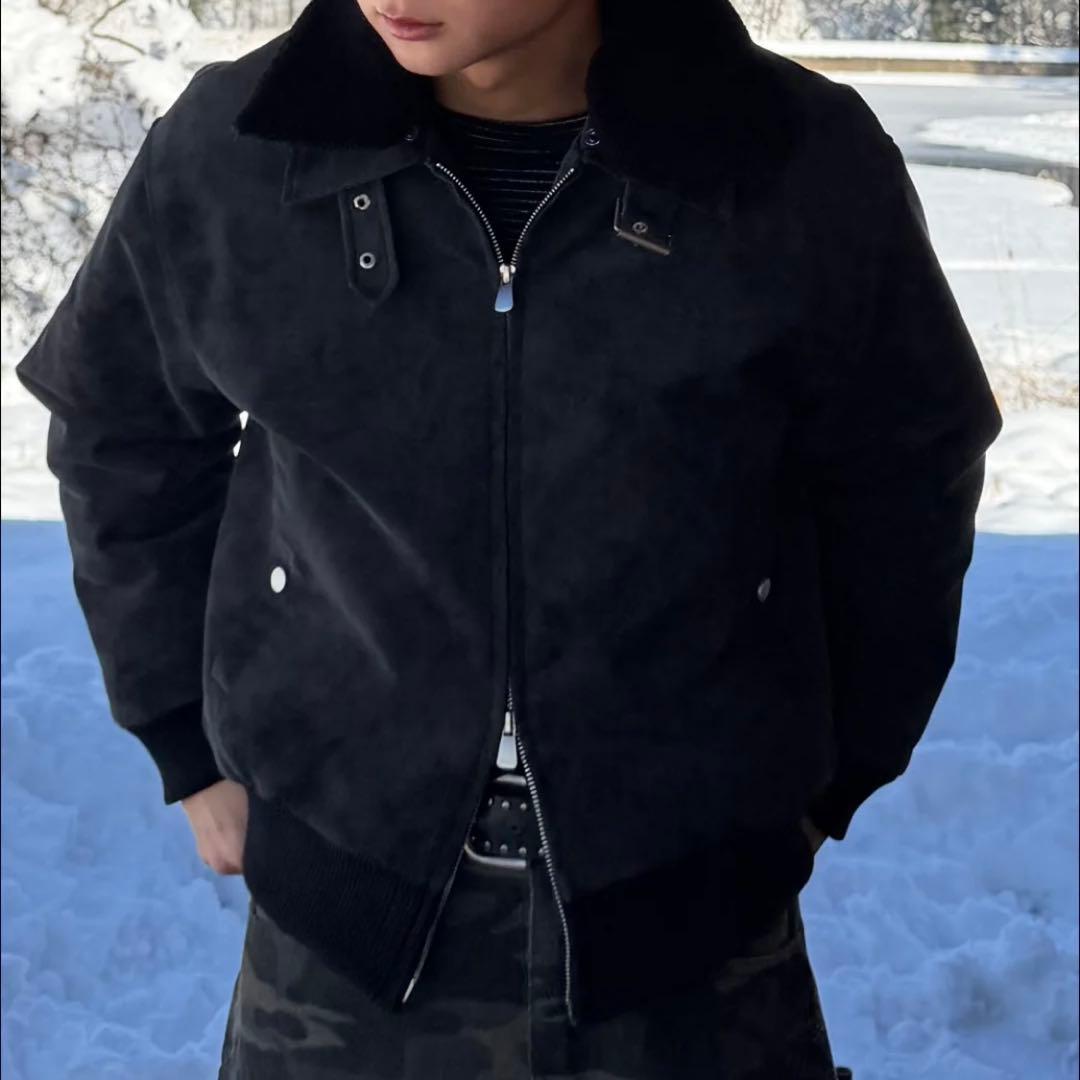 3wayボア襟キルティングジャケット