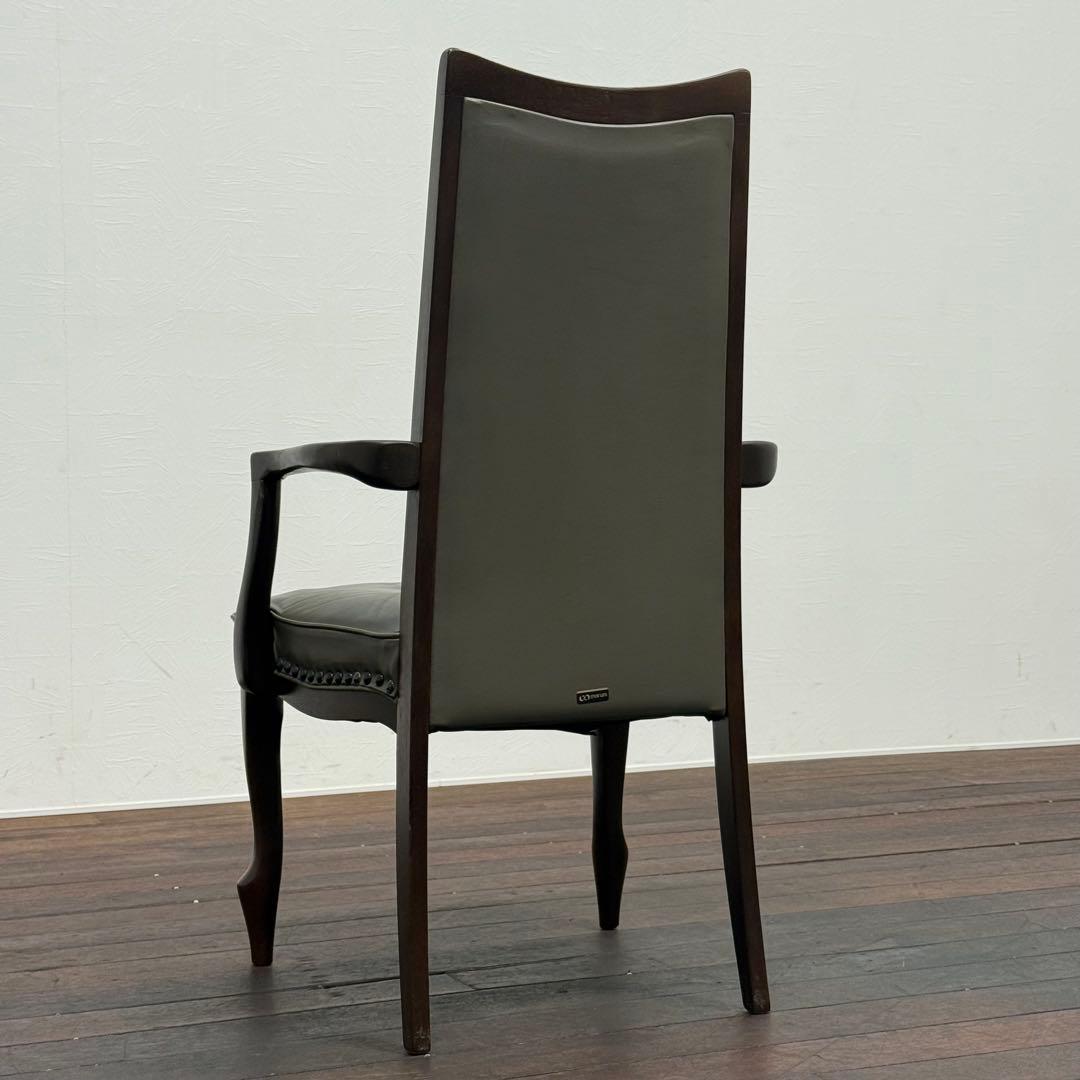 H21K81 マルニ木工 maruni ベルサイユ 猫脚 アームチェア 単鋲打ち