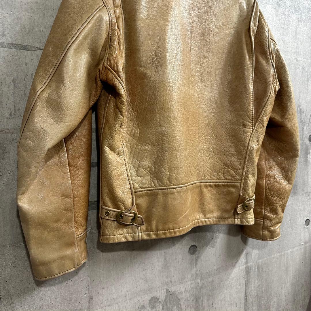 ル*ん様 70s Schott シングルライダース 本革ジャケット USA製 ヴ