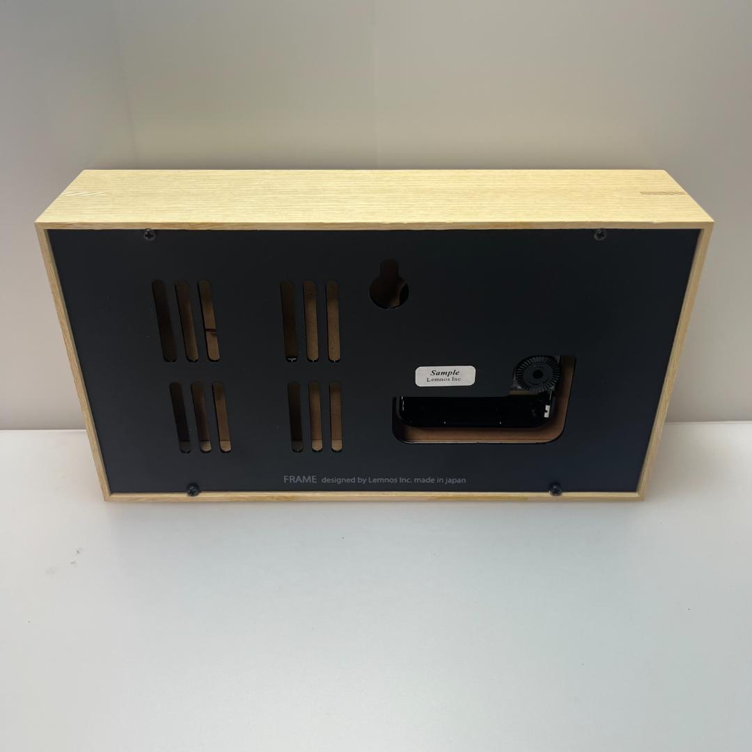 最終Lemnos 木製アナログ置時計 温湿度計付 LC13-14NT ナチュラル