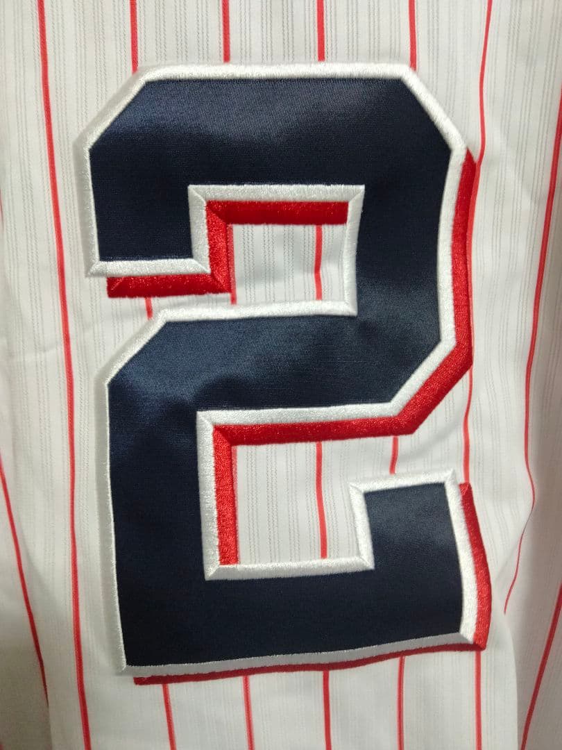 マジェスティック ヤクルト 大引啓次 刺繍ビジターユニフォーム XL 紙タグ付き