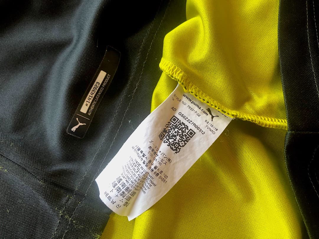 プーマ｜美品｜ボルシア ドルトムント｜ユニフォーム｜ドイツブンデスリーグ｜黒｜M