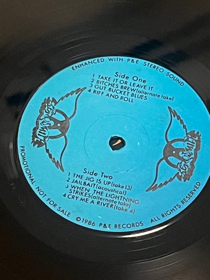 Aerosmith PURE GOLD .999 LP USプロモ 非売品 レア