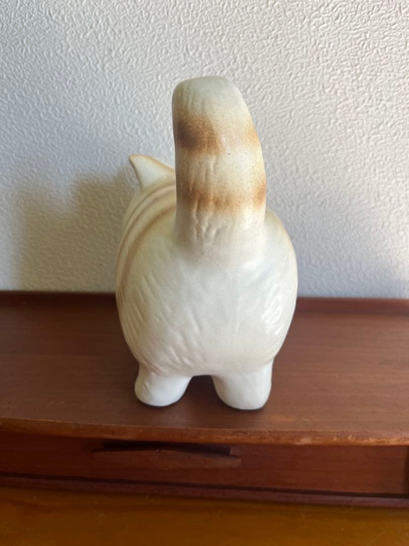 LISA LARSON リサラーソン モア ブラウンストライプ　猫　陶器