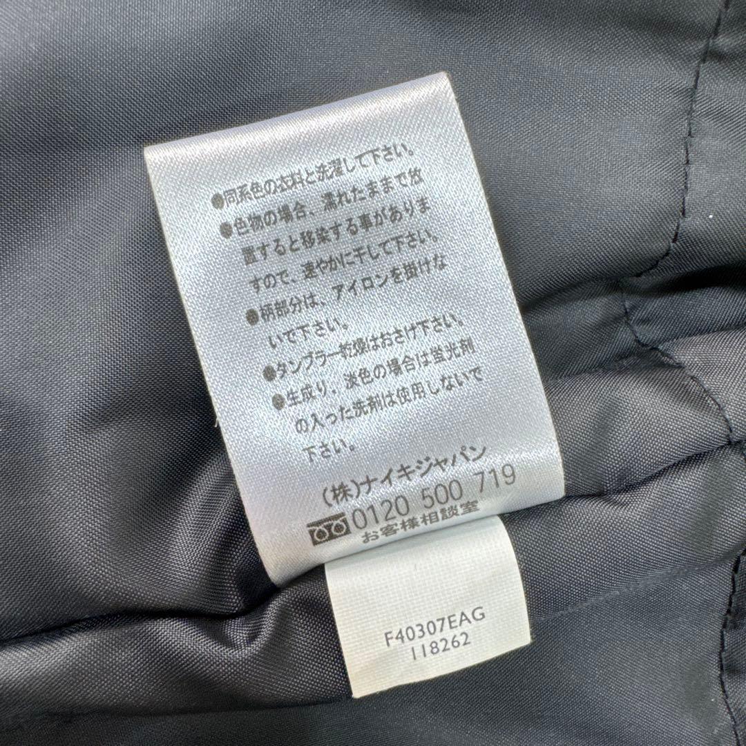 NIKE GOLF ナイキ ゴルフ ジップ 中綿ジャケット 刺繍ロゴ ブラック