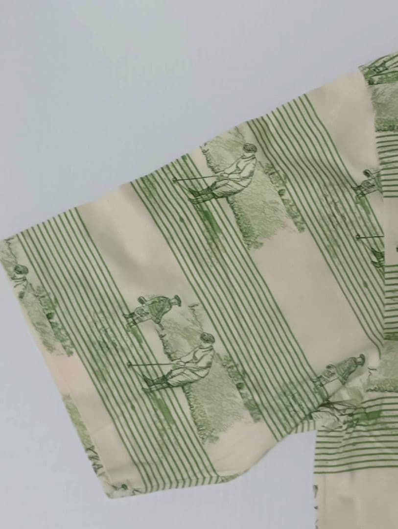 ダンヒル　ゴルフイラスト ポロシャツ グリーン　サイズM