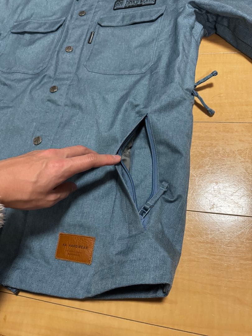 AA HARDWEAR スノーボードジャケット　デニム風　Mサイズ