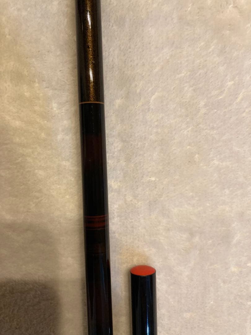 美品　Daiwa 竿掛 総塗り一本半物　ヘラブナ　袋なし