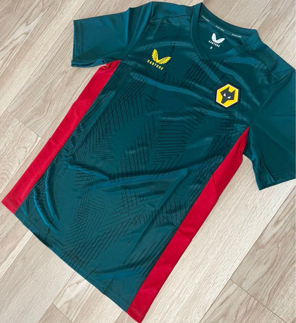 Castore ウルブス　ウォームアップシャツ　プラシャツ　プレマッチ　サッカー