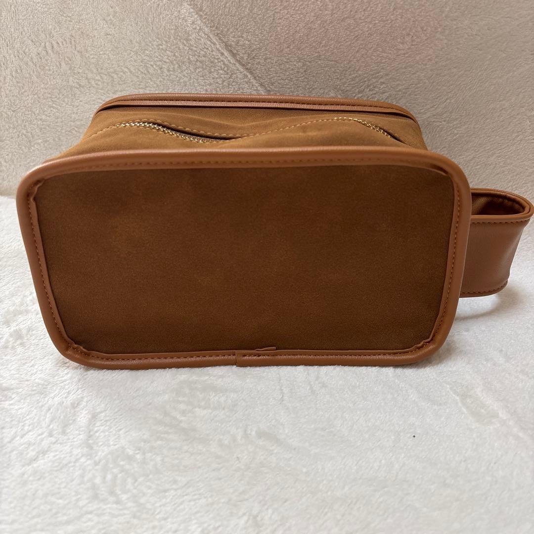 BISOU×L'EAU マルチポーチ　フェイクスエード　Mサイズ