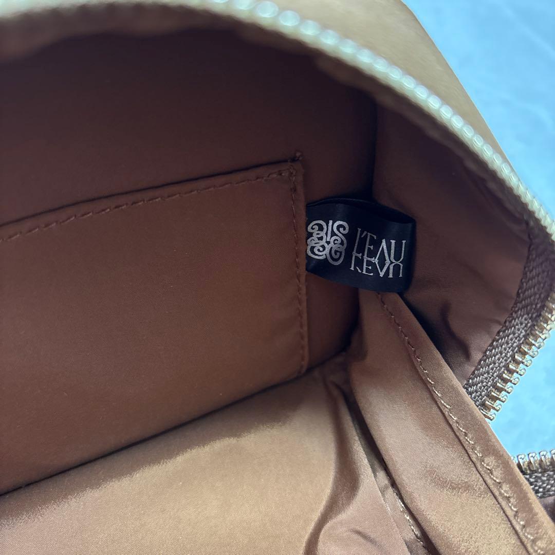 BISOU×L'EAU マルチポーチ　フェイクスエード　Mサイズ