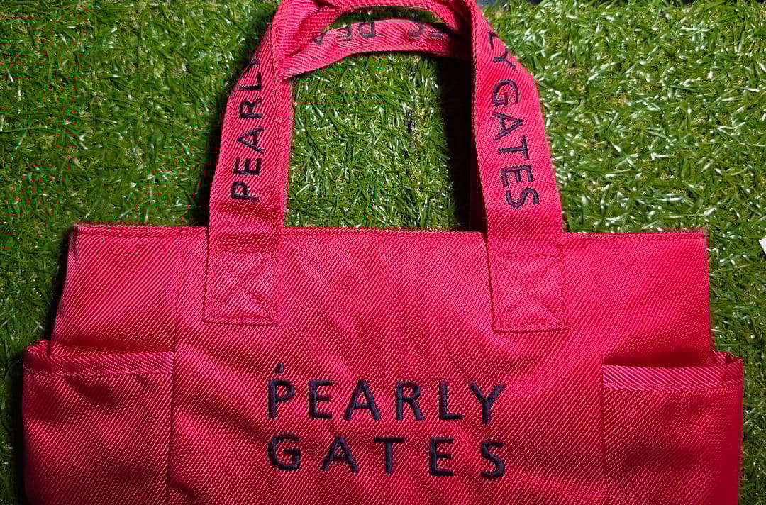 PEARLY GATES カートバッグ & ネームホルダー2点　ピンク 3品