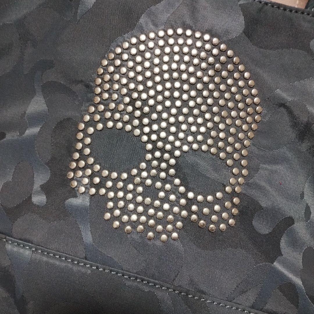 気まぐれセール❗ハイドロゲン　HYDROGEN スカル　スタッズ　カモフラトート