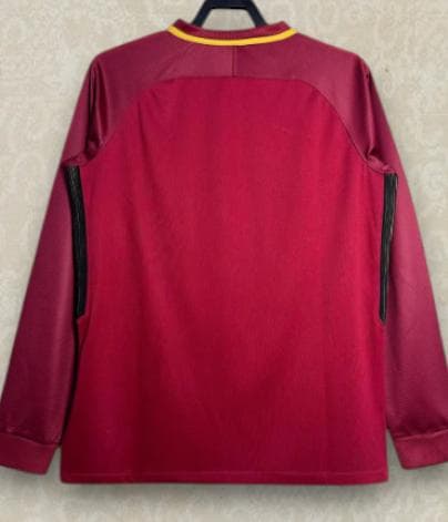 17/18 シーズン ASローマ ホーム 長袖 サッカーシャツ