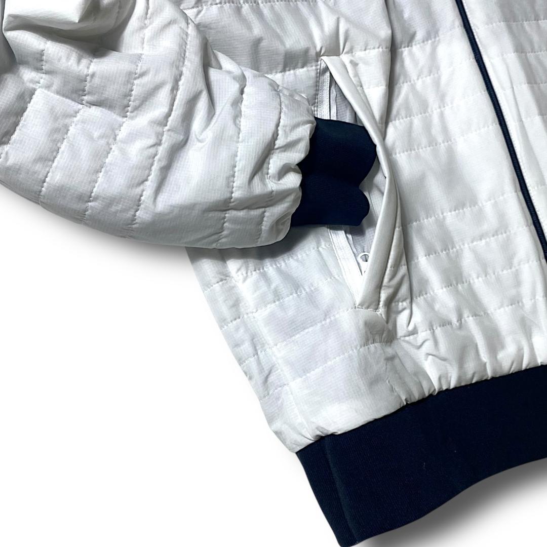 3 定5.7万 パーリーゲイツ リバーシブル 4WAY ブルゾン ベスト 紺×白