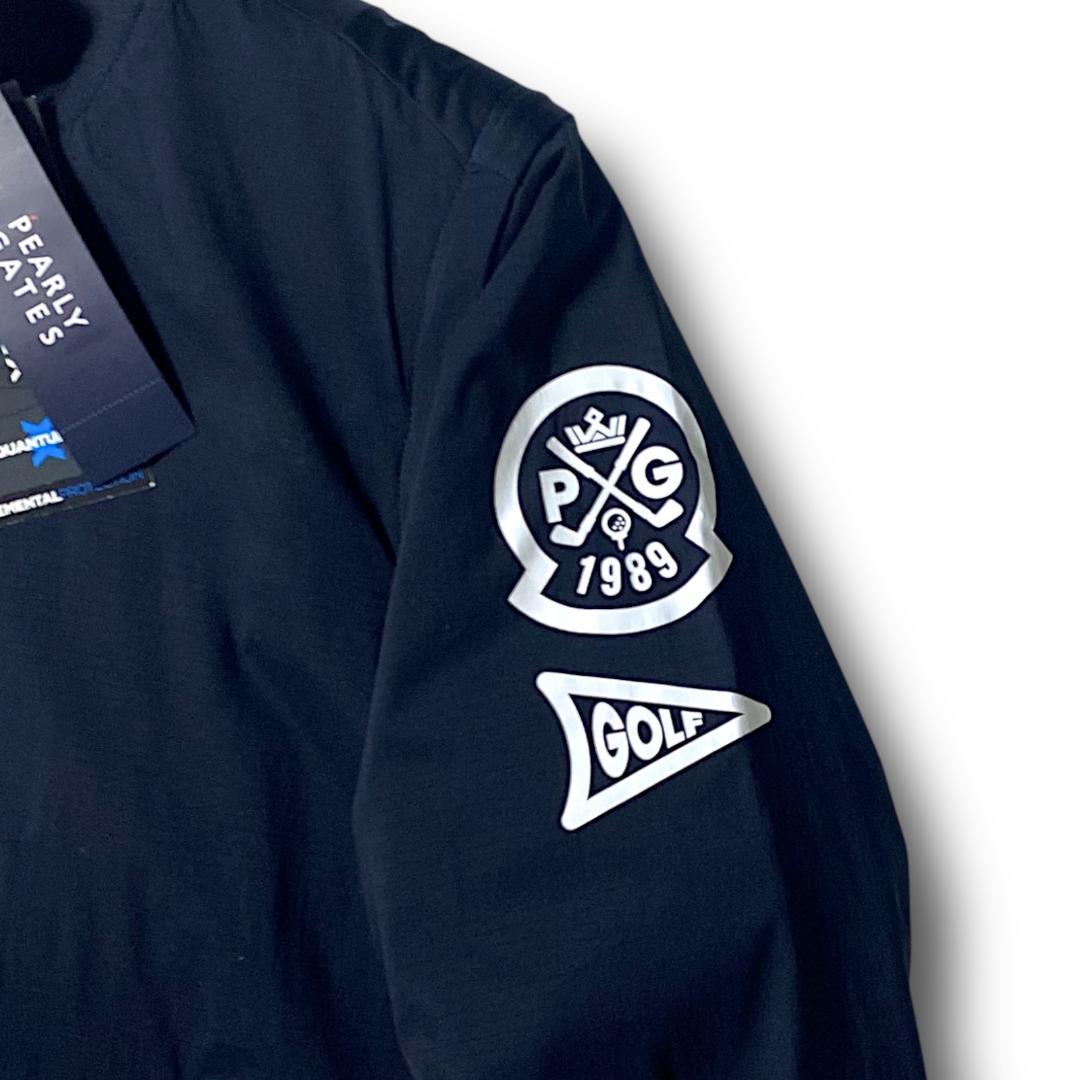 3 定5.7万 パーリーゲイツ リバーシブル 4WAY ブルゾン ベスト 紺×白