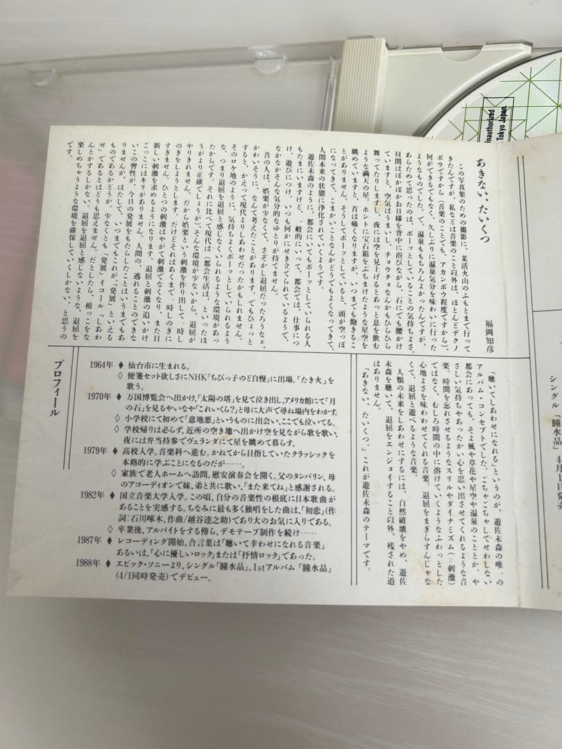 【希少】遊佐未森 瞳水晶 プロモーション盤CD