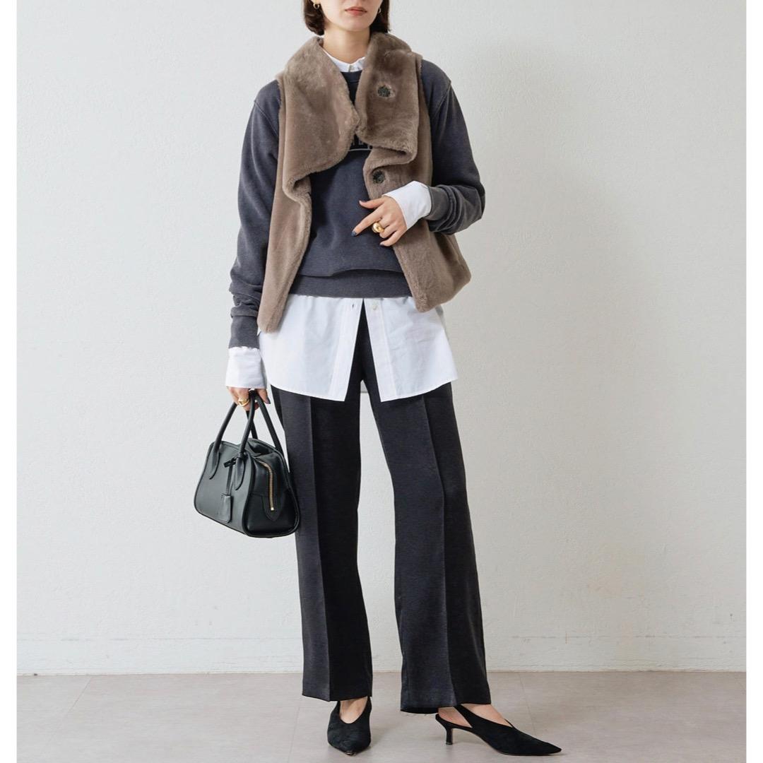 Whim Gazette ウィムガゼット 2024AW ムートンベスト モカ