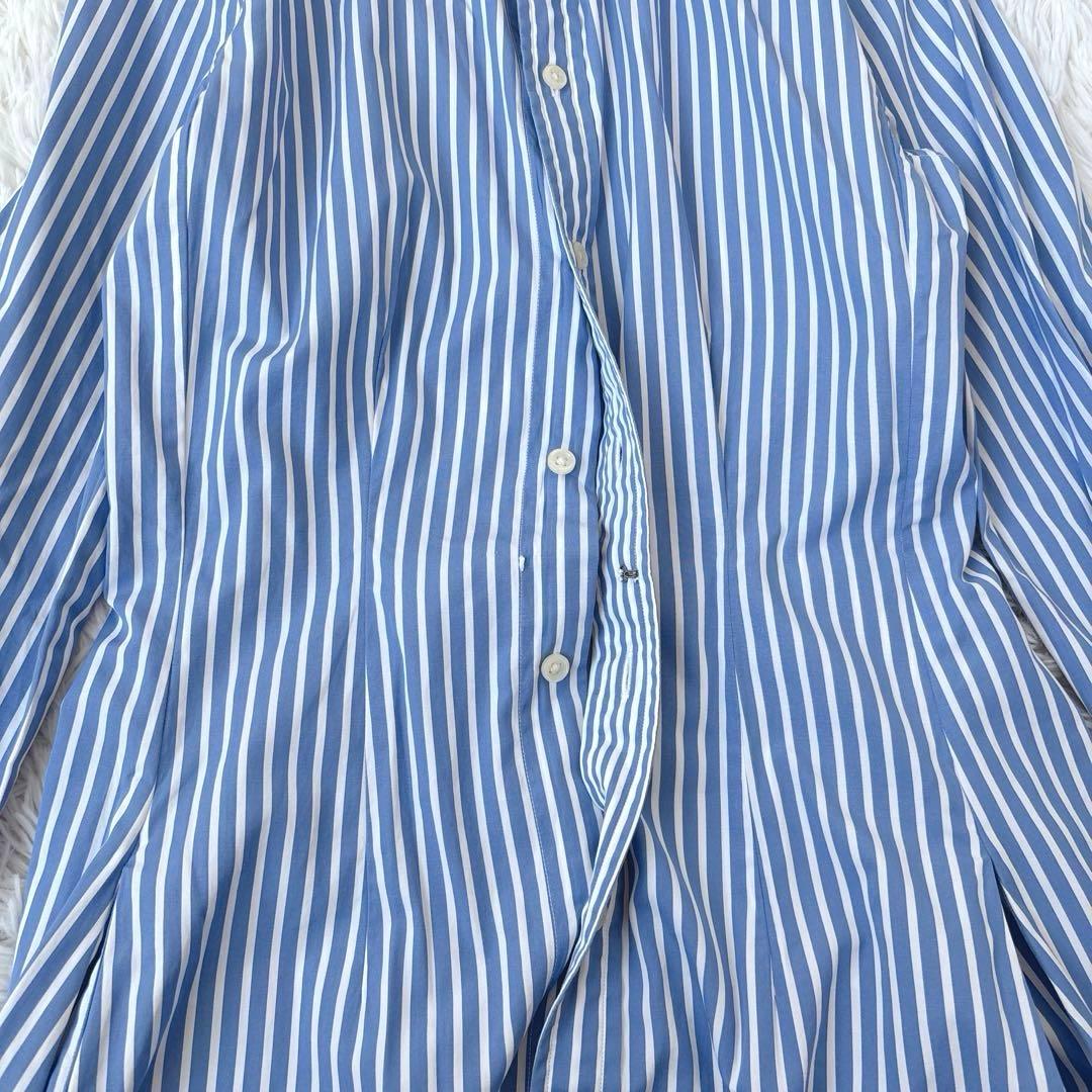 美品✨ポロラルフローレン ロング シャツワンピース ストライプ