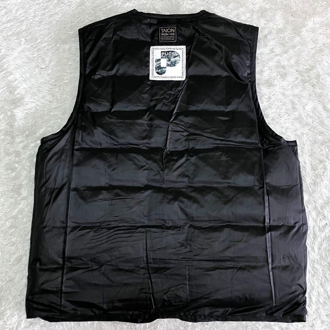 美品 TAION PACS PUBLICTOKYO リバーシブルダウンベスト 黒