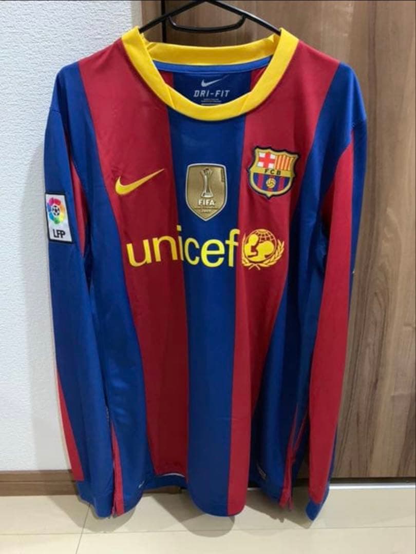 メッシ10 バルセロナ 10-11 長袖 オーセン 上下セット 正規品 美品