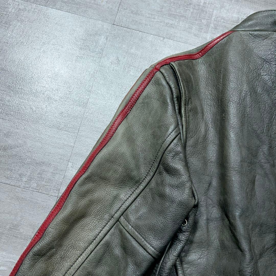 Schott クラシックレーサー カウレザー トラッカージャケット ショット M