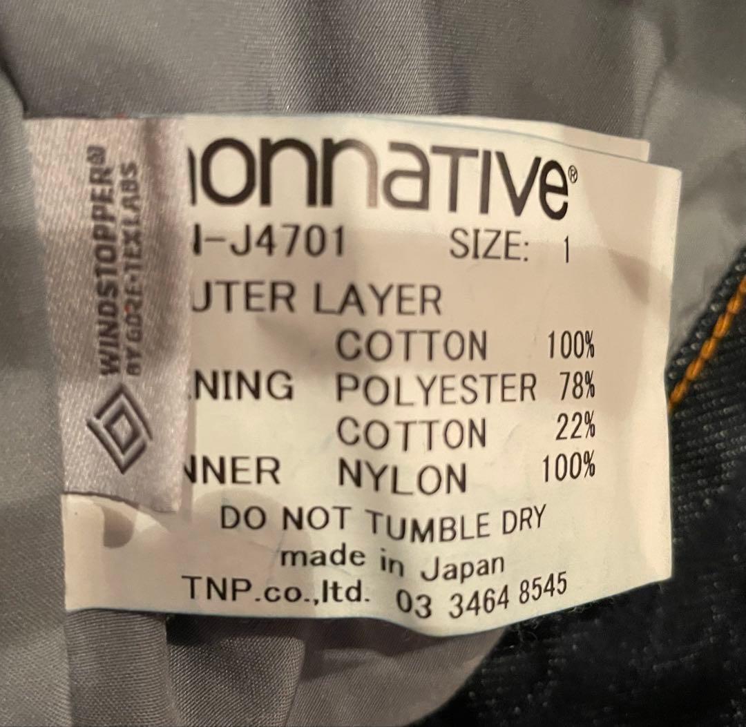 nonnativeTRUCKER 1DENIM WINDSTOPPER サイズ1