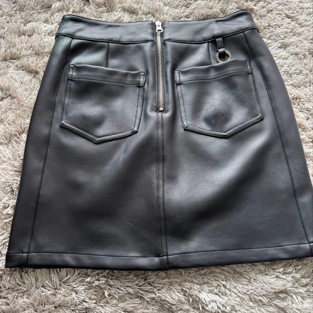 BESTITA/ レザー風スカート ゴルフ インナー付き