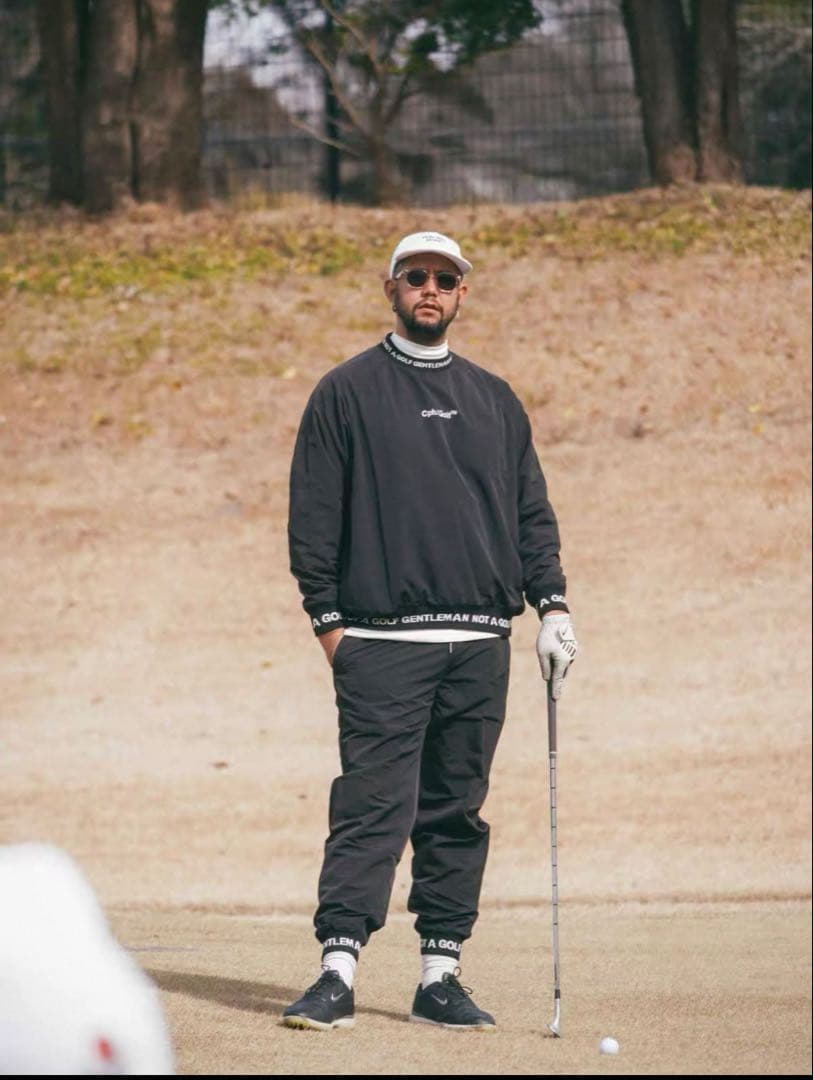 Cph/Golf™ ブラック ナイロンシャツ M