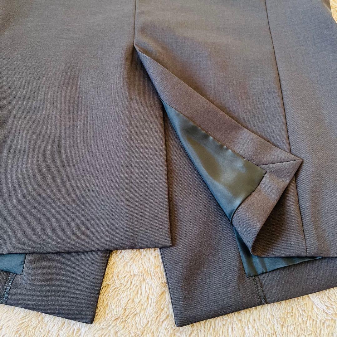 美品 NOBLE ノーブル 24AW ジレ ベスト ノーカラー ロング Vネック