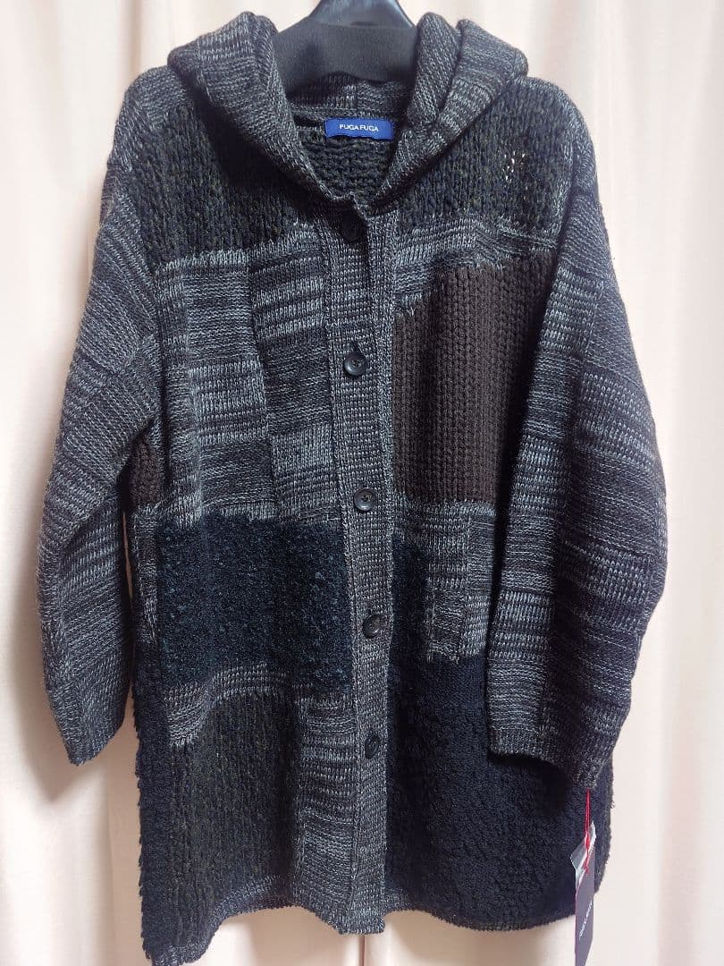 佐藤繊維　FUGA FUGA パッチワークフードジャケット新品未使用