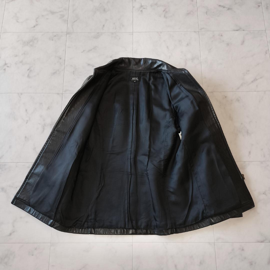 希少old A.P.C. 馬革 フランス製 レザージャケット XS ヴィンテージ
