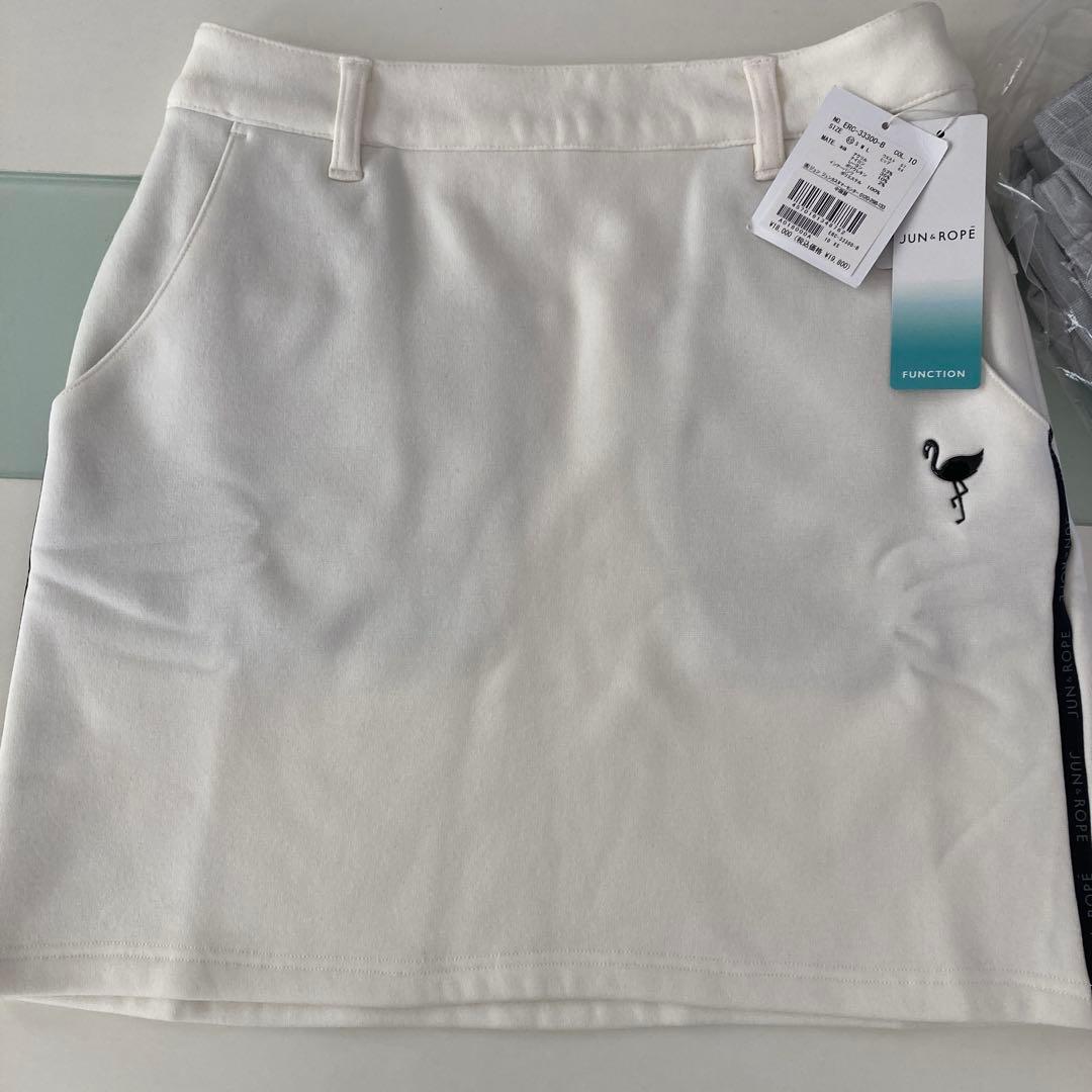 【新品未使用】ジュンアンドロペ ゴルフ スカート XS 冬用 裏起毛