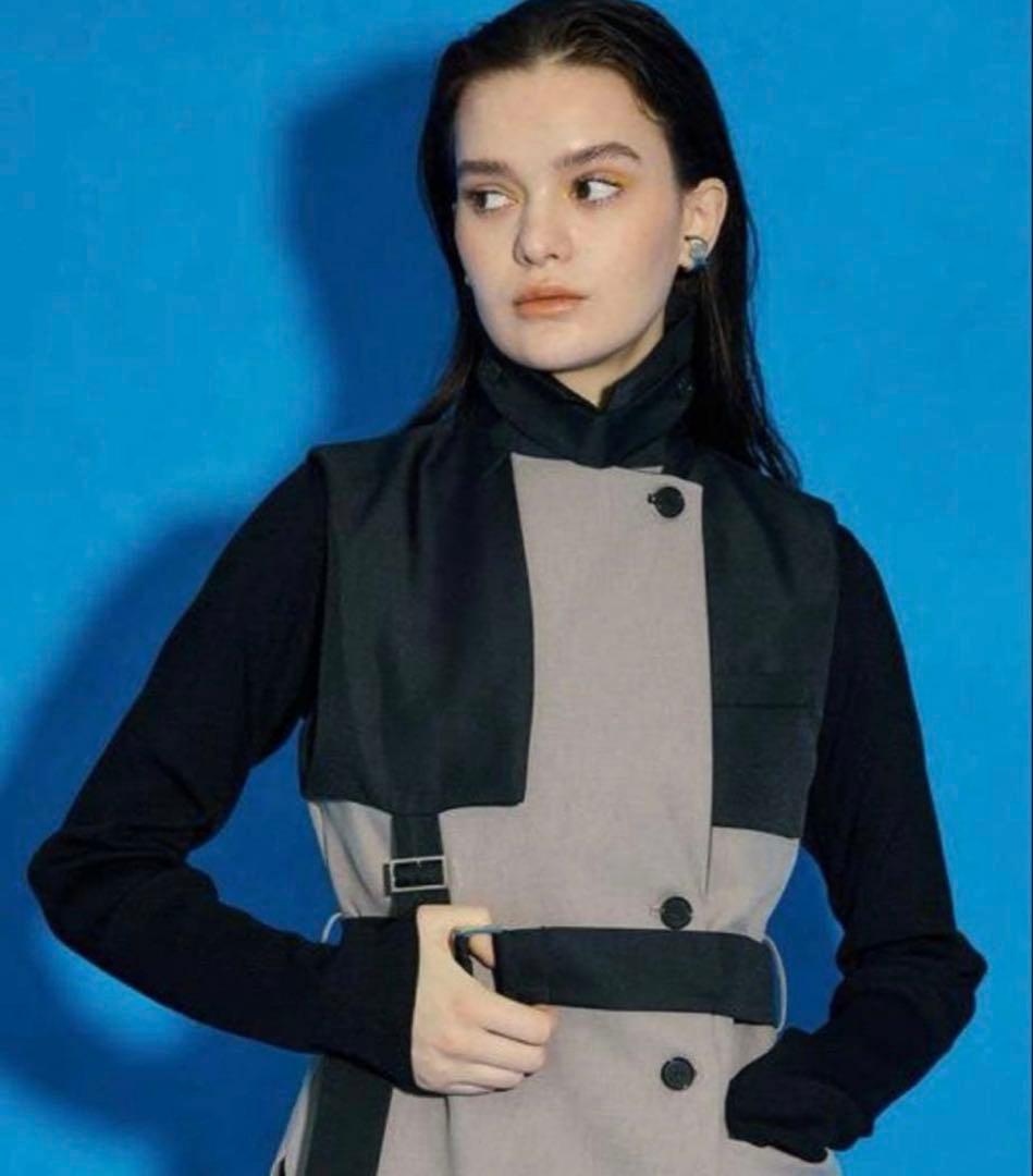 UNITED TOKYO ラッピングベストワンピース/ベージュ