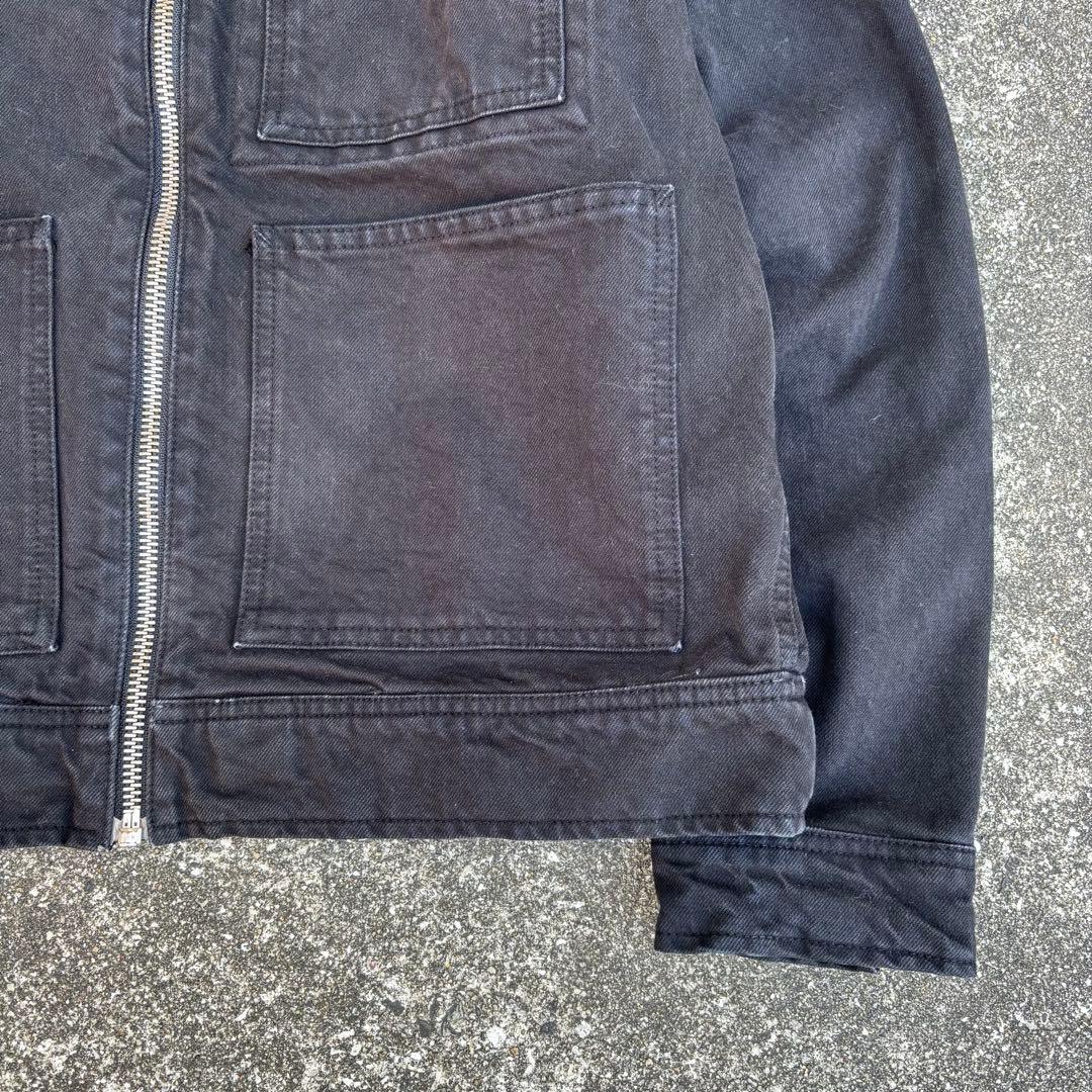 stussy work gear デニムジャケット ワークジャケット ブラック