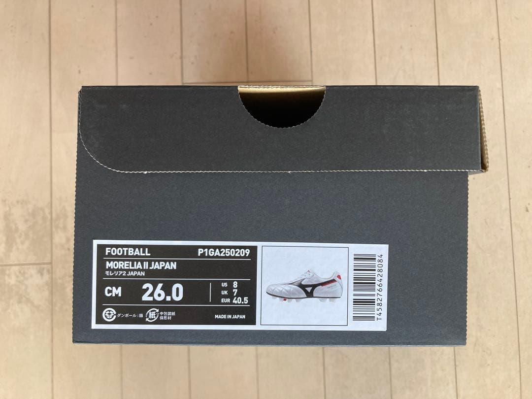 モレリア2ジャパン　クロスステッチ　白　26.0㎝　新品。