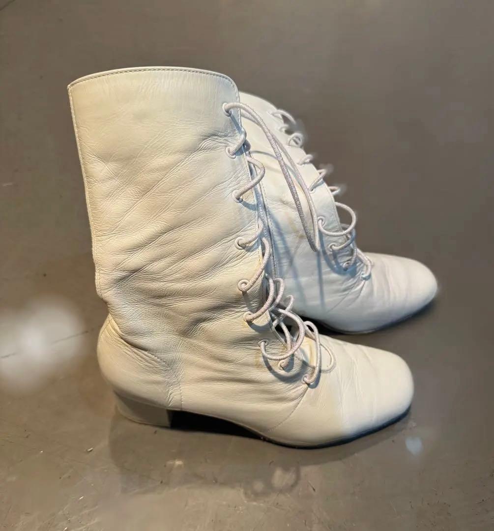 オオキ　ジャズブーツ　23.5 白
