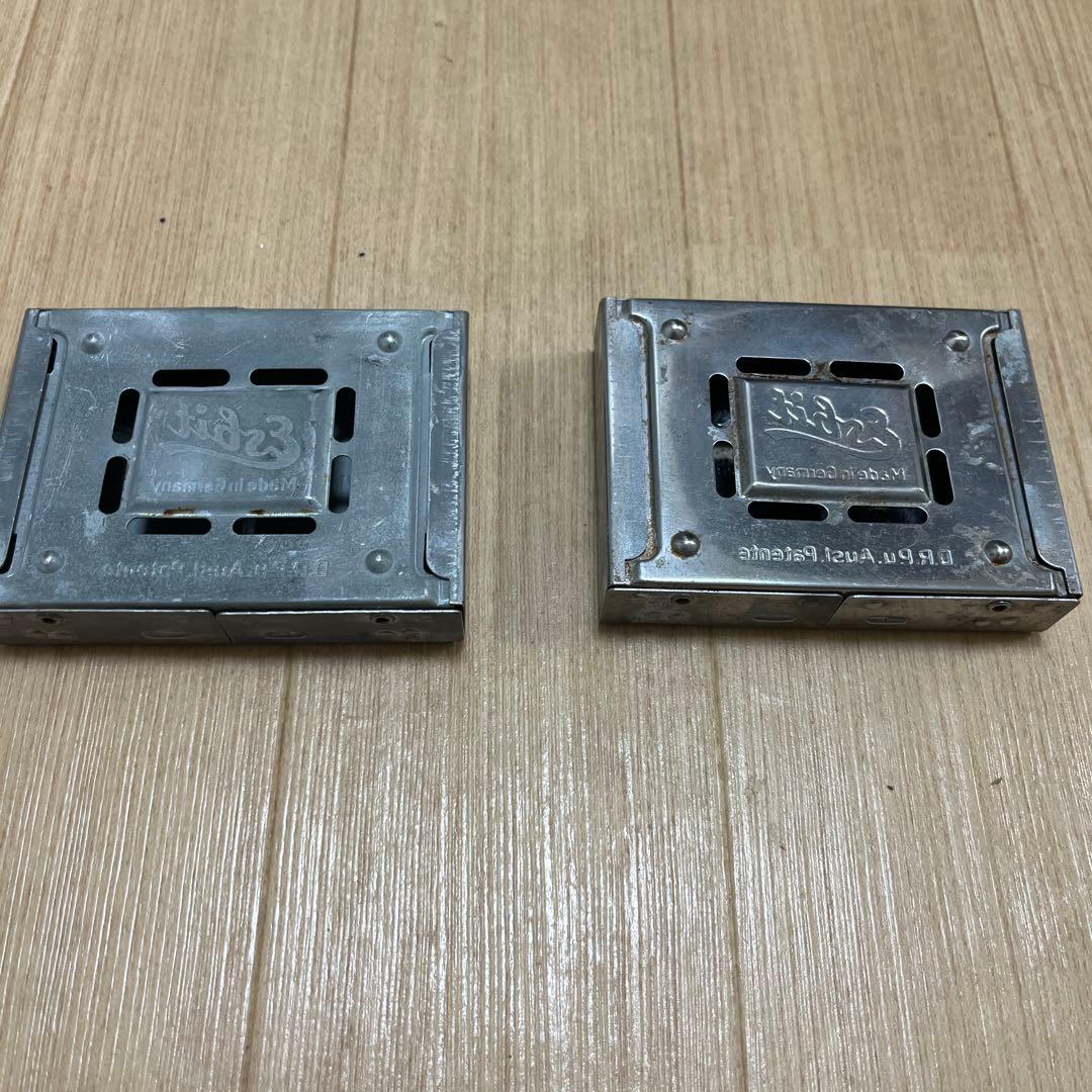 毛*ぼ様 希少タイプ別2個SET 1950年代ドイツ軍ポケットストーブ（筆記体）