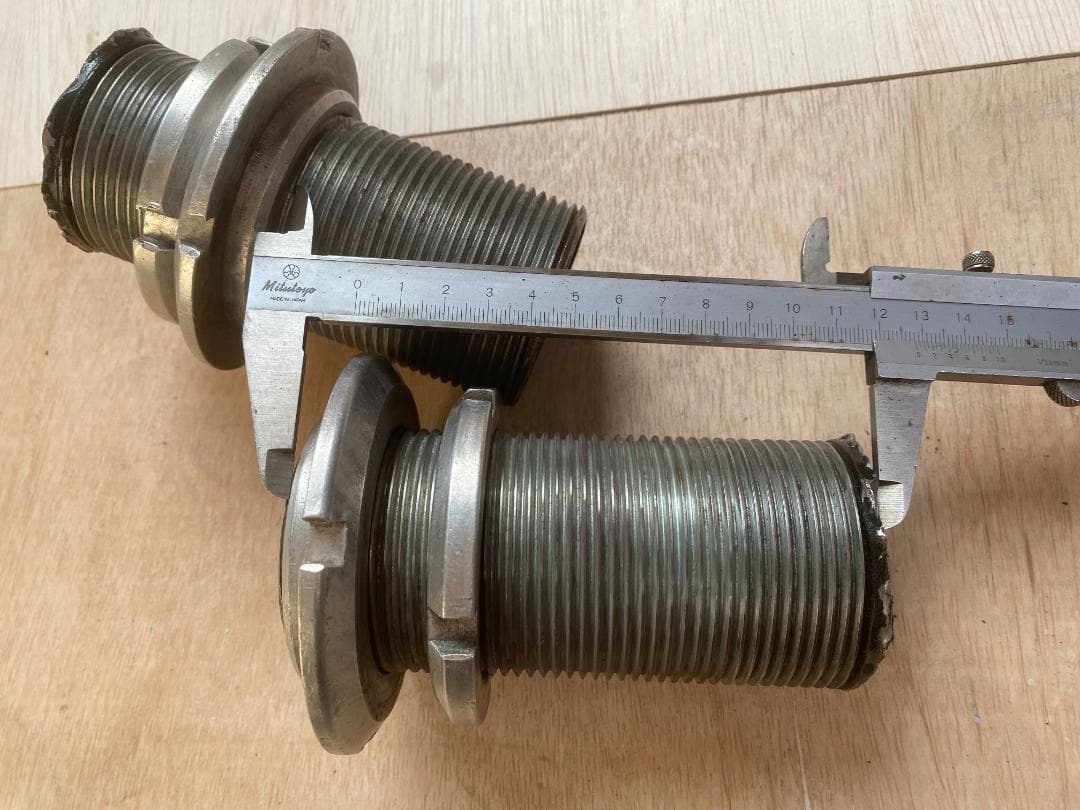 車高調用　ショックケース ネジ式 左右セット 汎用品 加工ベース 旧車