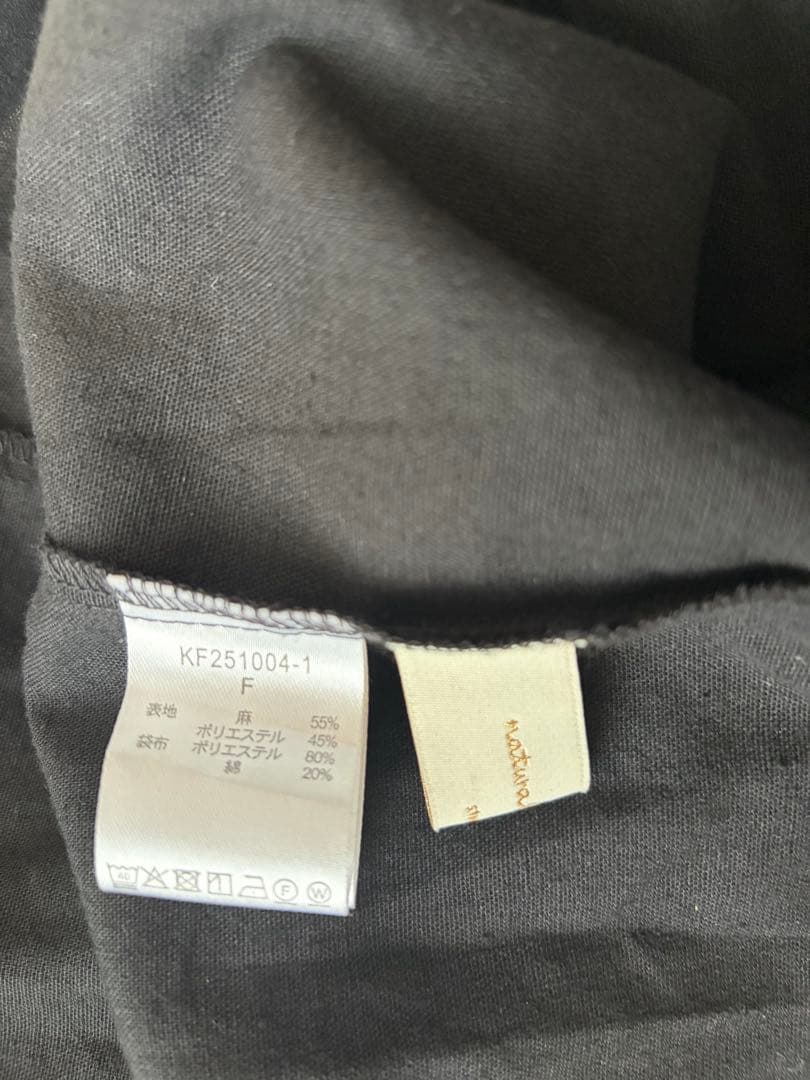 natural by clip プリーツ襟タックワンピース　フォーマル　美品