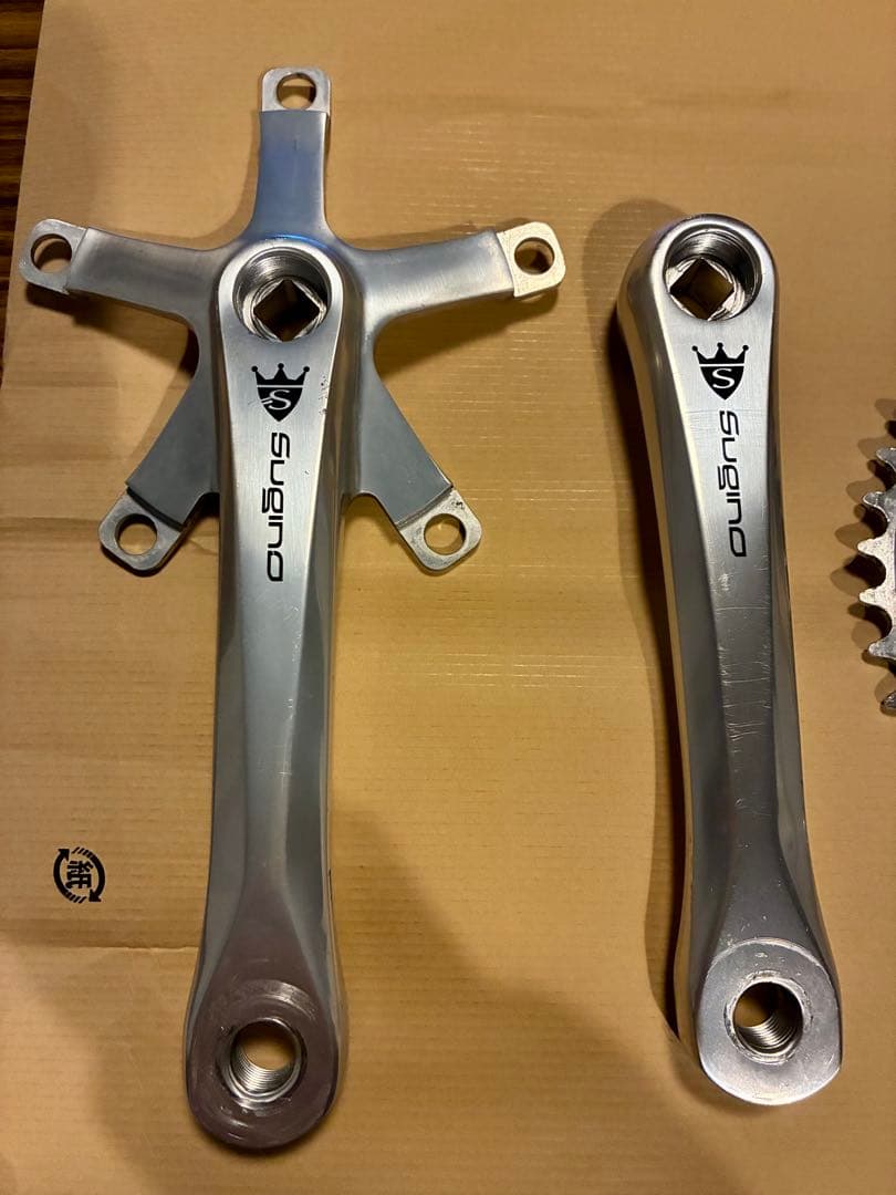 ピスト シングル用 クランク SUGINO RD4 チェーンリング付 165mm