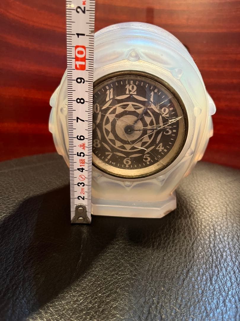 アールデコ　フランス　置き時計　オパールセント