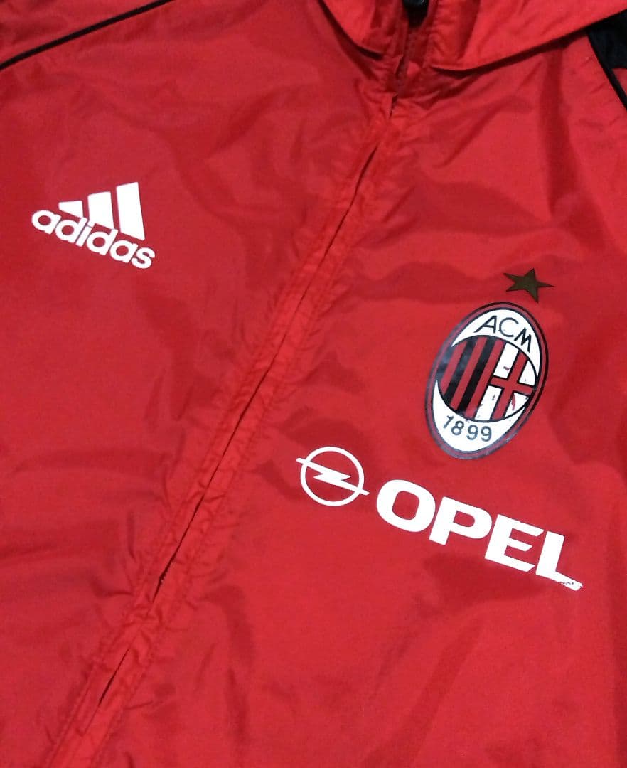 ACミラン adidas ウィンドブレーカー 赤黒 レア ジャケット 2005