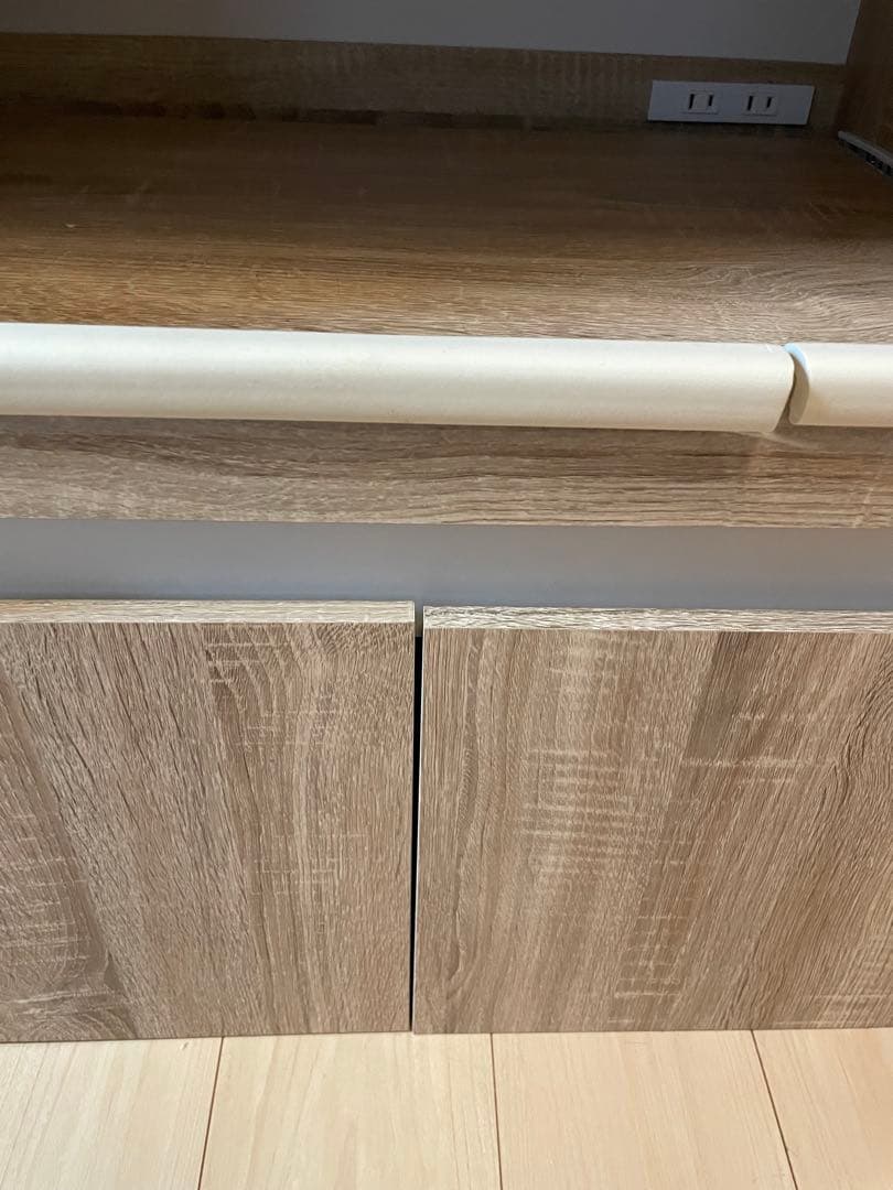 【77%OFF】LOWYA 食器棚 レンジ台 引出しタイプ木目調