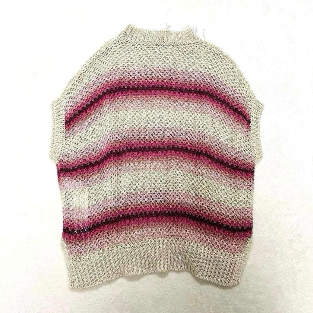 【新品】マックスマーラ リネン100% ローゲージ オーバーサイズ ニットベスト